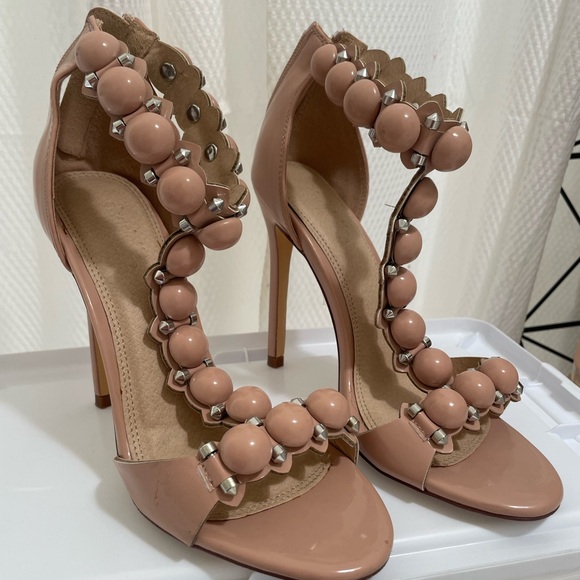 Ankle Strap Summer Heels Size 6 - Picture 2 of 3